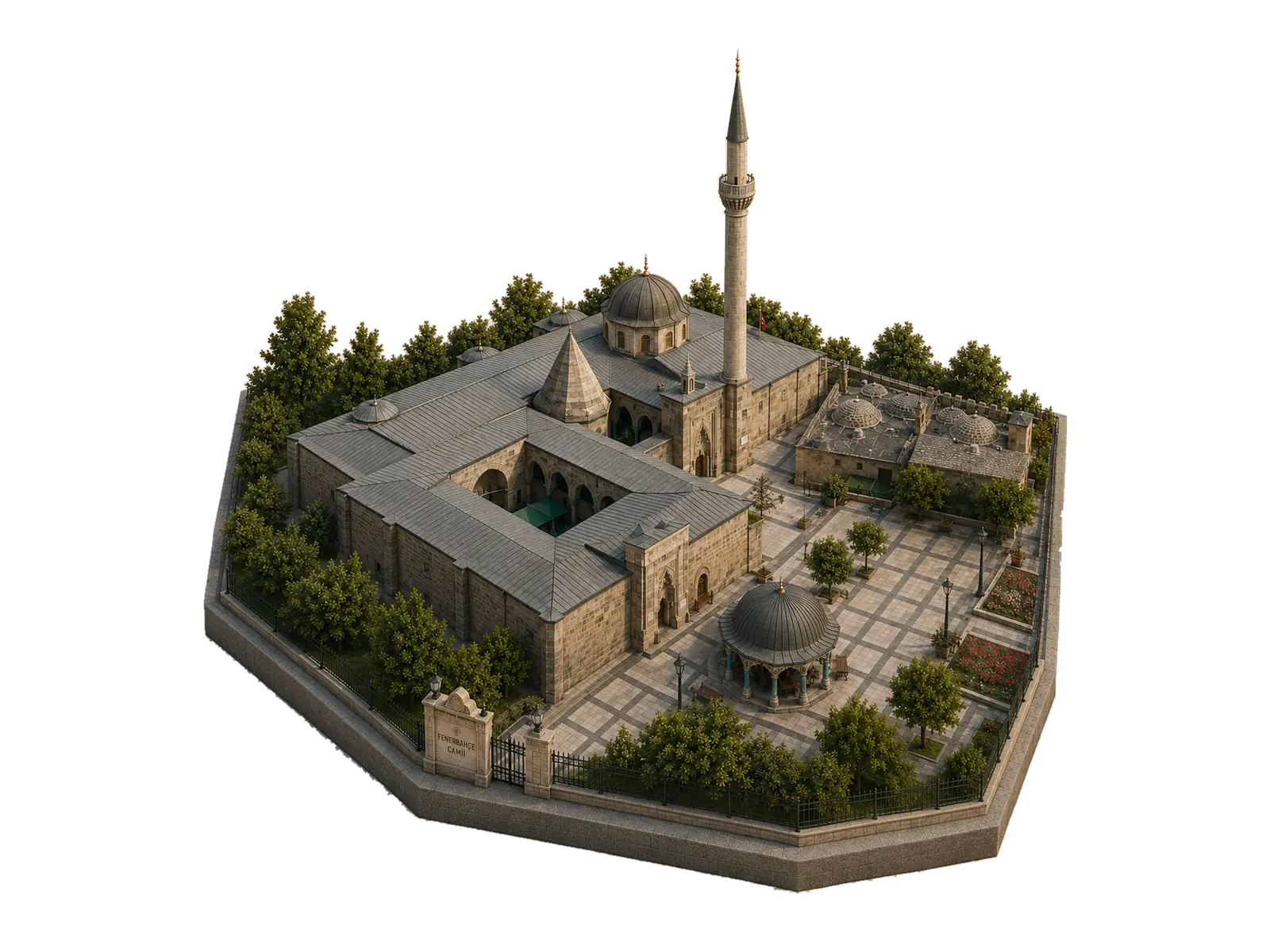 Kayseri — Hunat Hatun Camii (Huand Hatun Külliyesi)